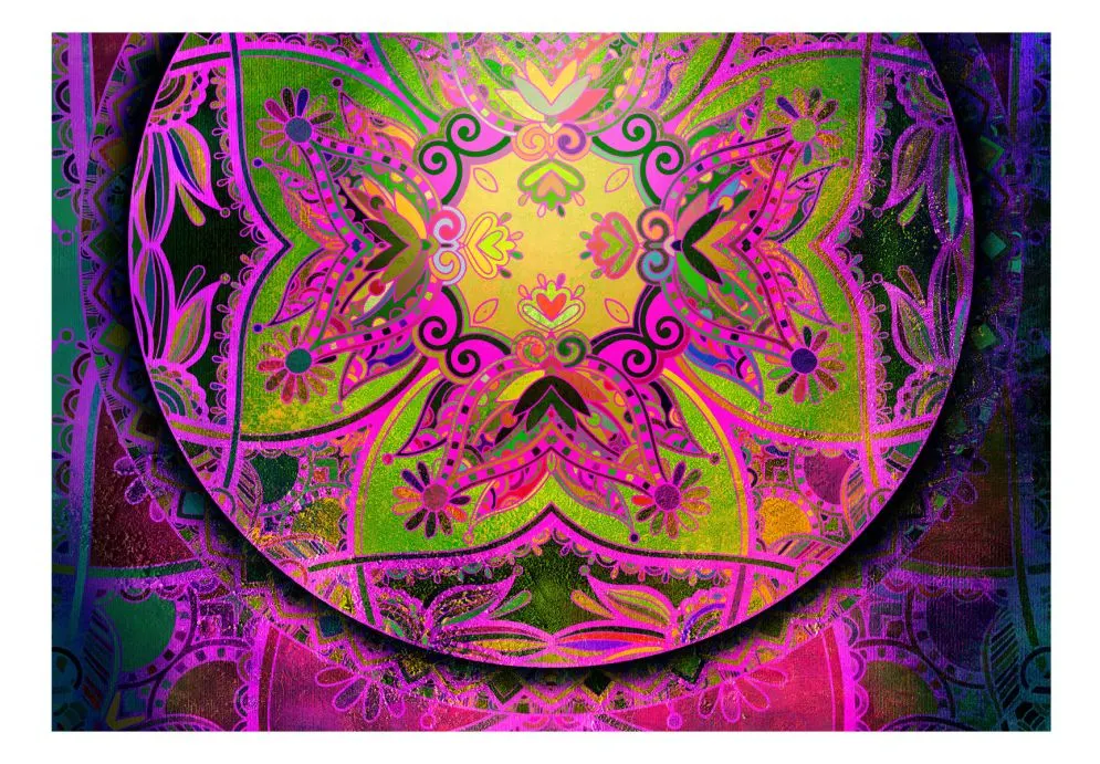Fototapeta - Mandala  Różowa ekspresja-2