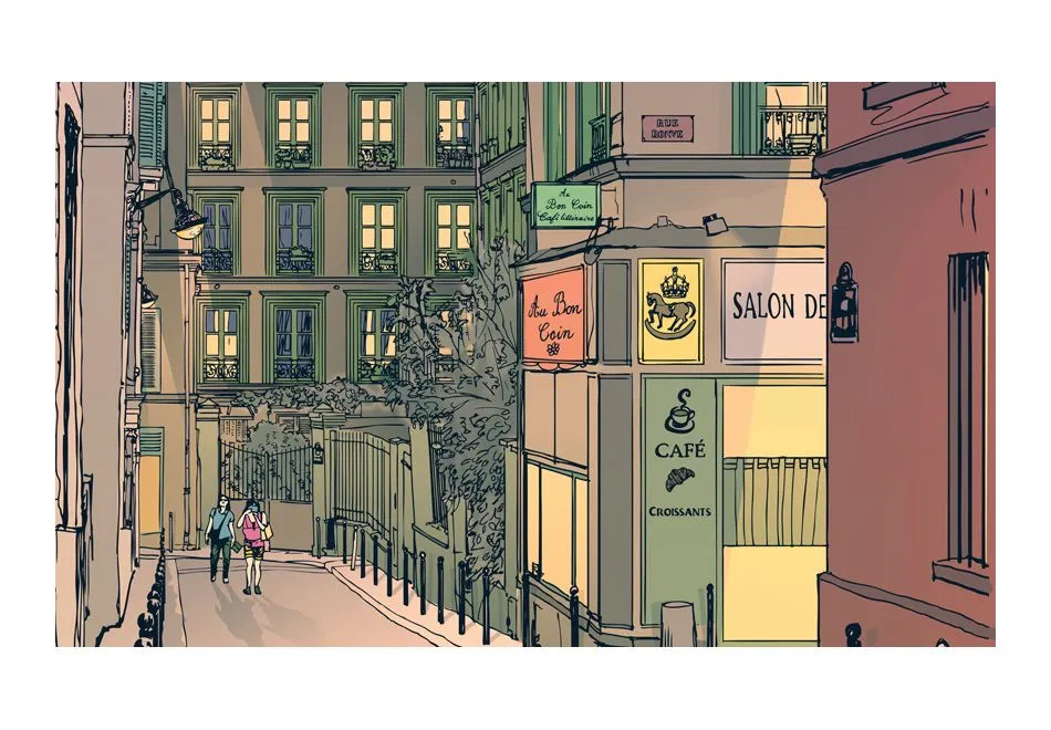 Fototapeta - Śniadanie w Paryżu-2