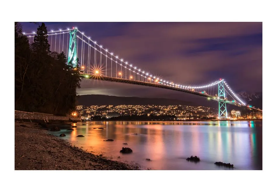 Fototapeta - Lions Gate Bridge - Vancouver (Kanada)-2
