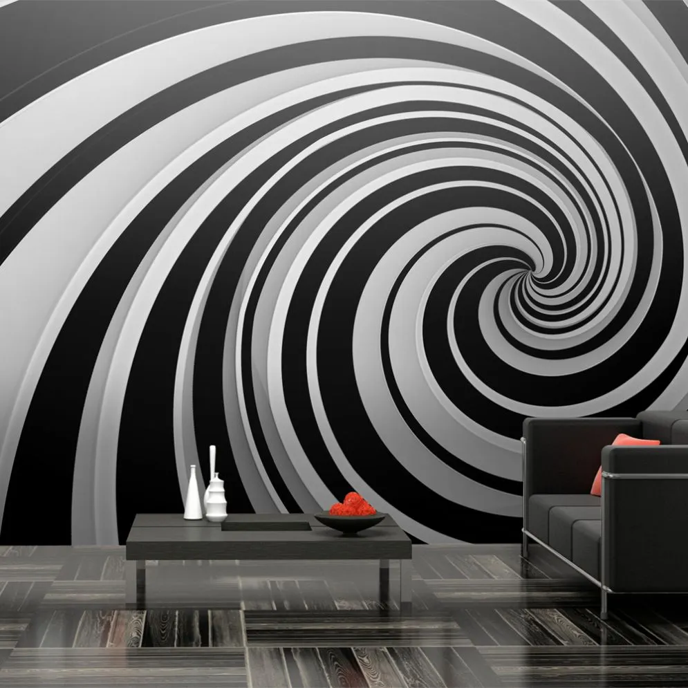 Fototapeta XXL - Black and white swirl-1