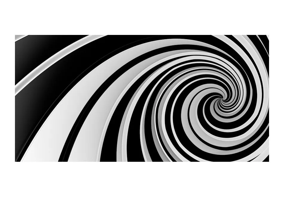 Fototapeta XXL - Black and white swirl-2