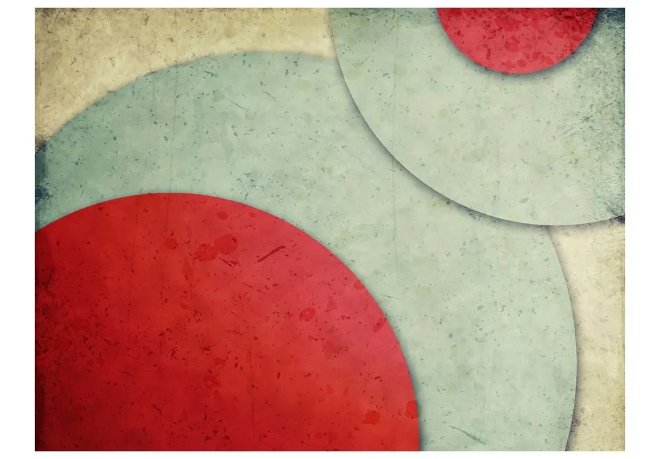 Fototapeta - okręgi - styl retro-2