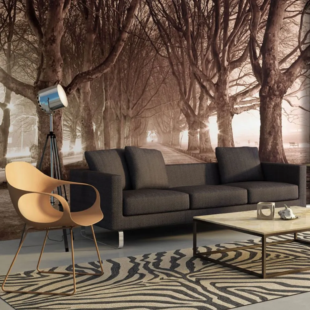 Fototapeta - Aleja parkowa-1