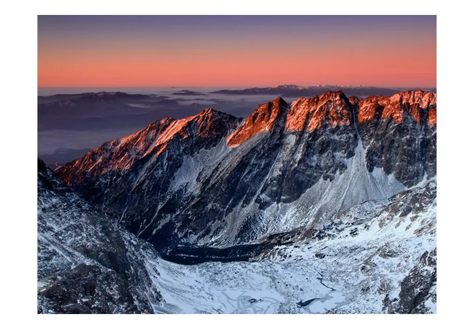 Fototapeta - Beautiful sunrise in the Rocky Mountains-2