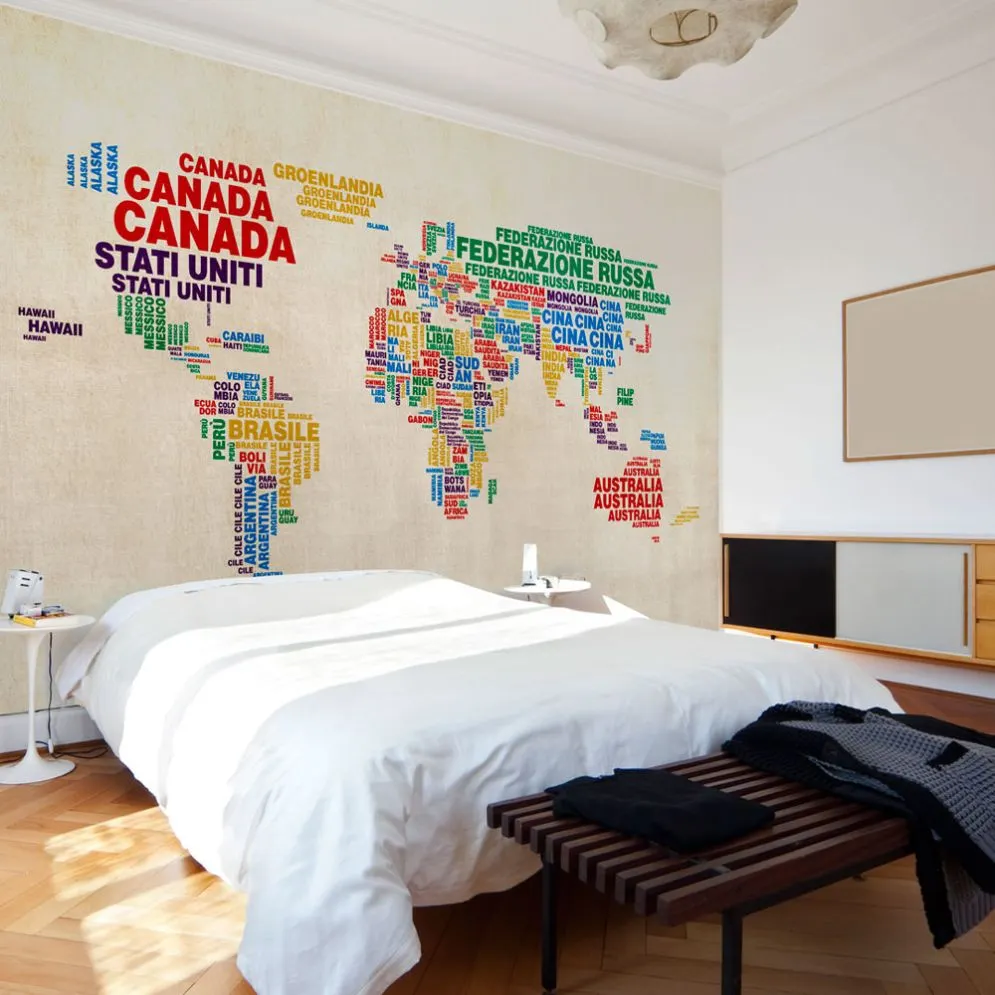 Fototapeta - mapa (po włosku)-1