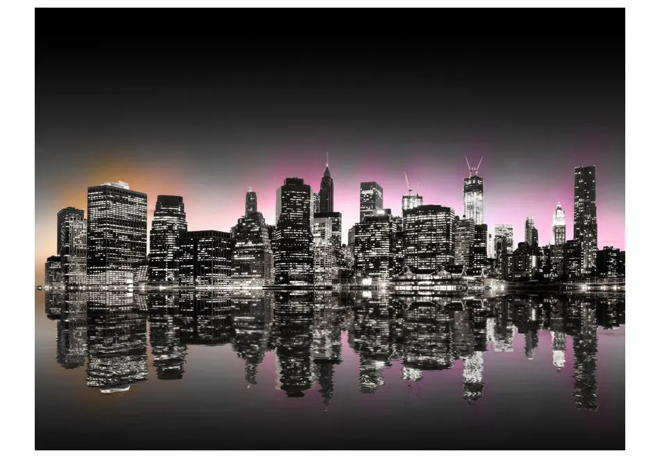 Fototapeta - Colorful glow over NYC-2