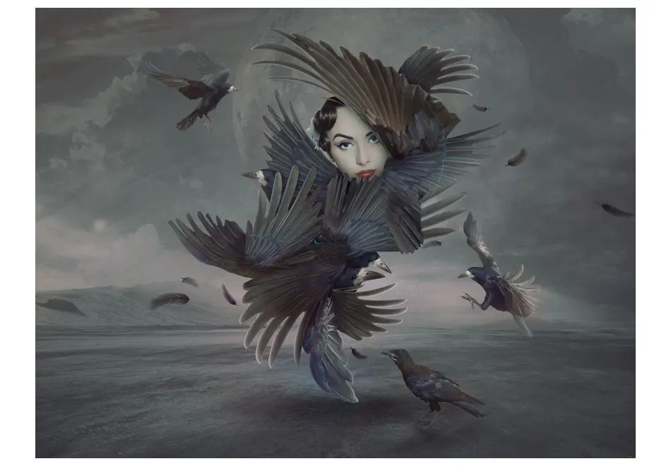 Fototapeta - Cała w piórkach-2