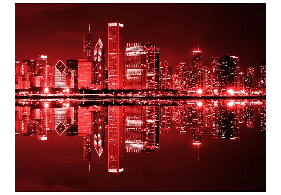 Fototapeta - Chicago w kolorze wina-2