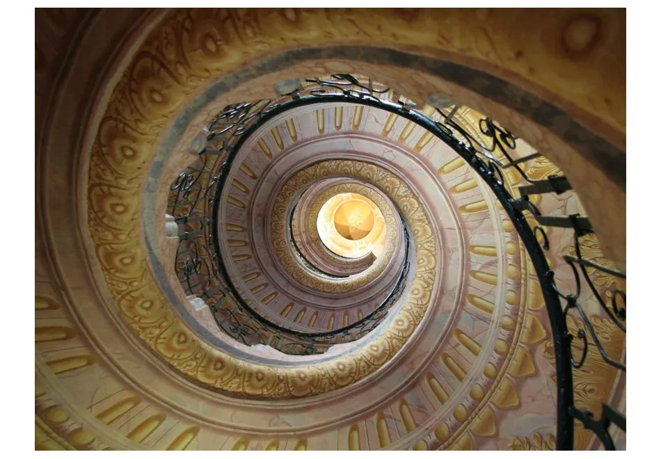 Fototapeta - Decorative spiral stairs-2