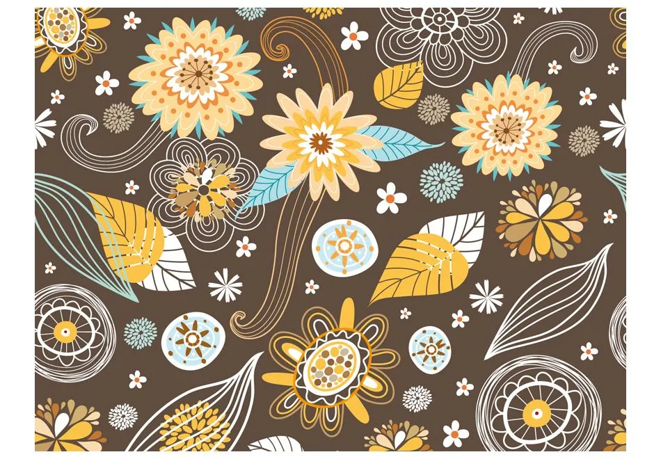 Fototapeta - Ażurowe kwiaty-2