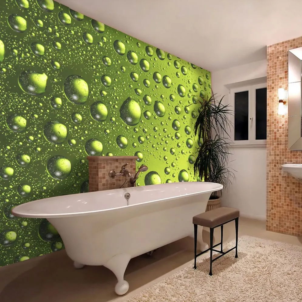 Fototapeta - Krople wody na butelce piwa-1