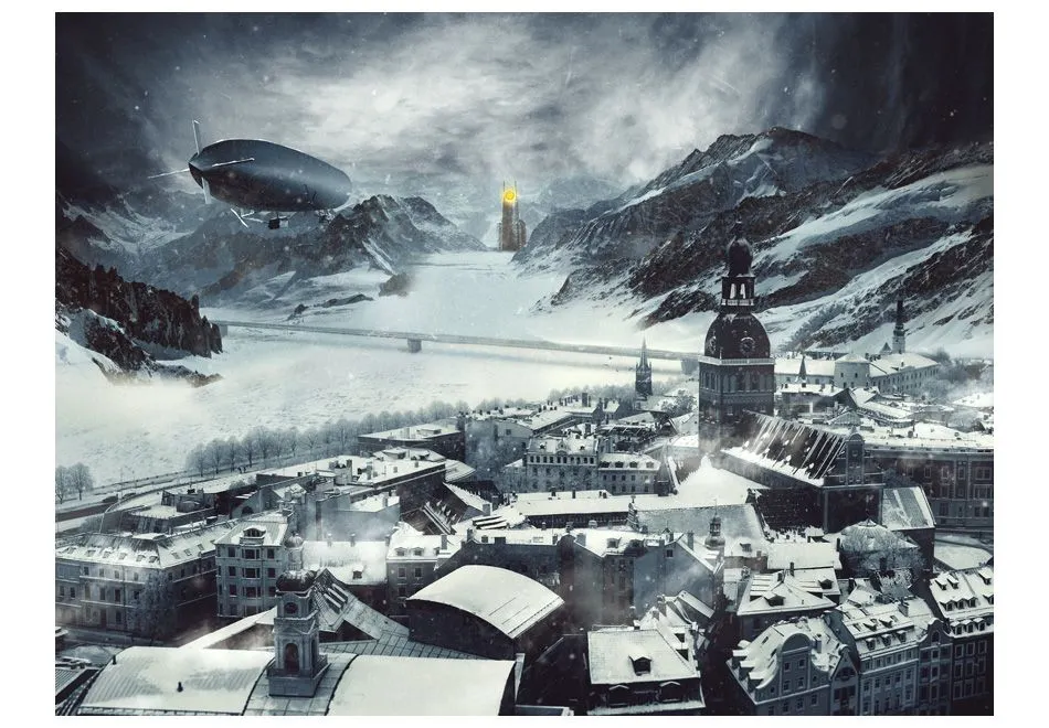 Fototapeta - Zima w Rydze-2