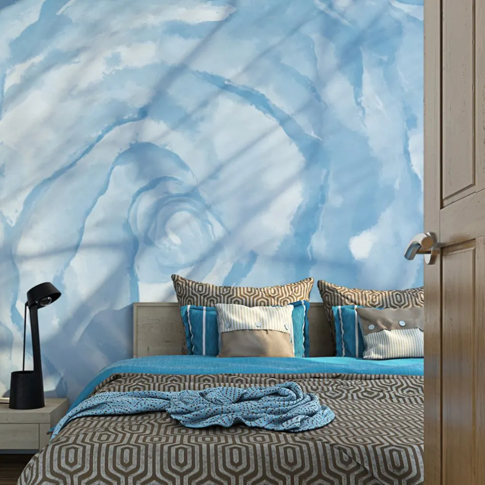 Fototapeta - róża (niebieski)-1