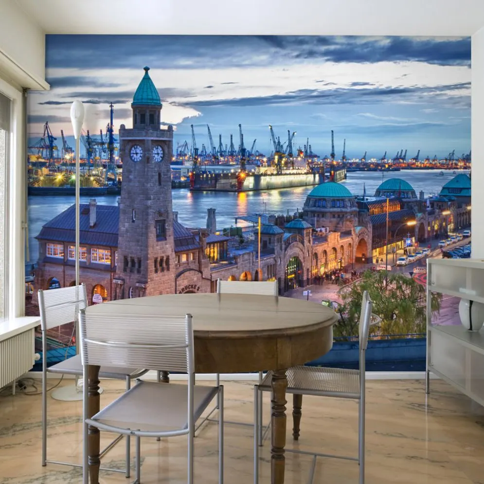 Fototapeta - St. Pauli Landing Stages-1