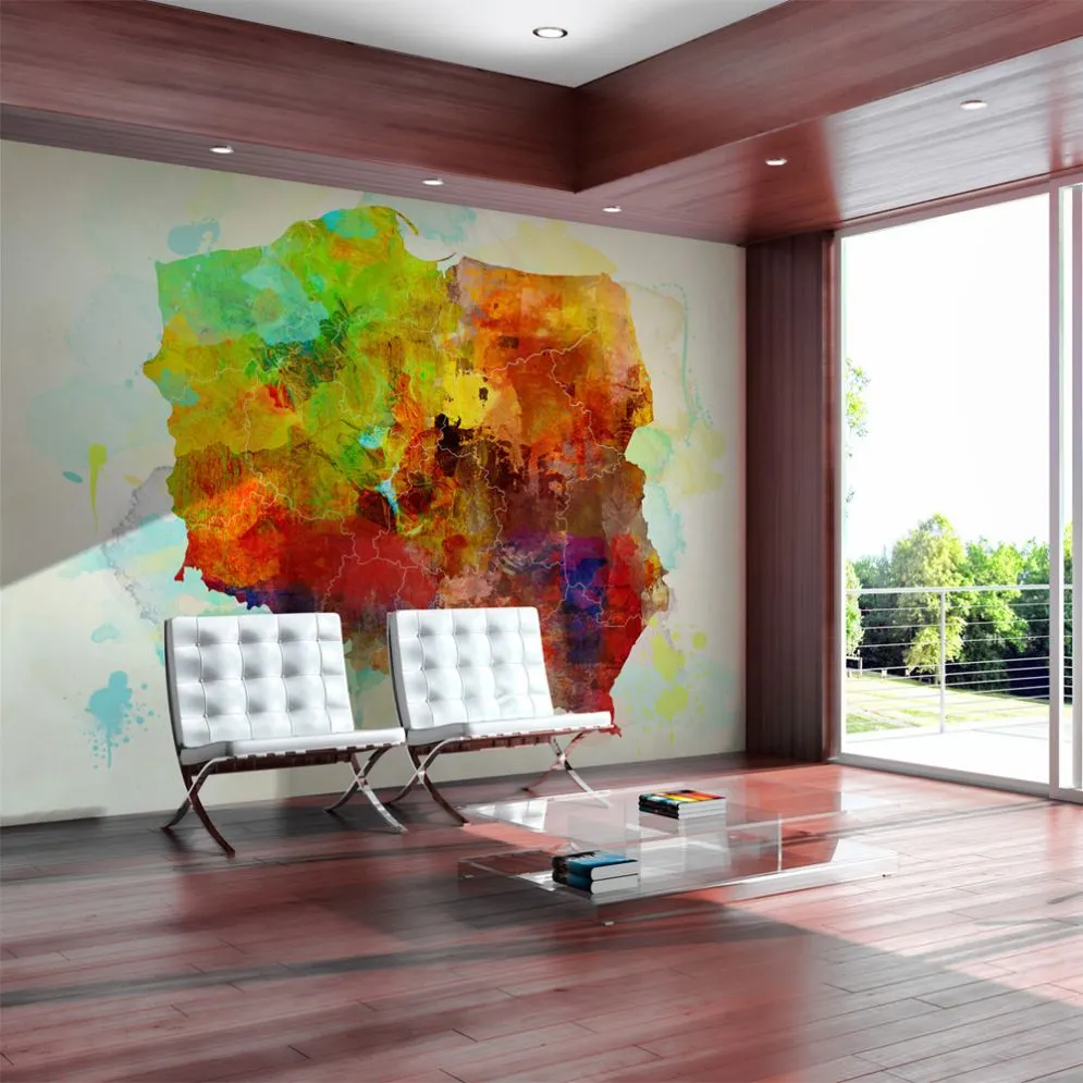 Fototapeta - Mapa (Polska)-1