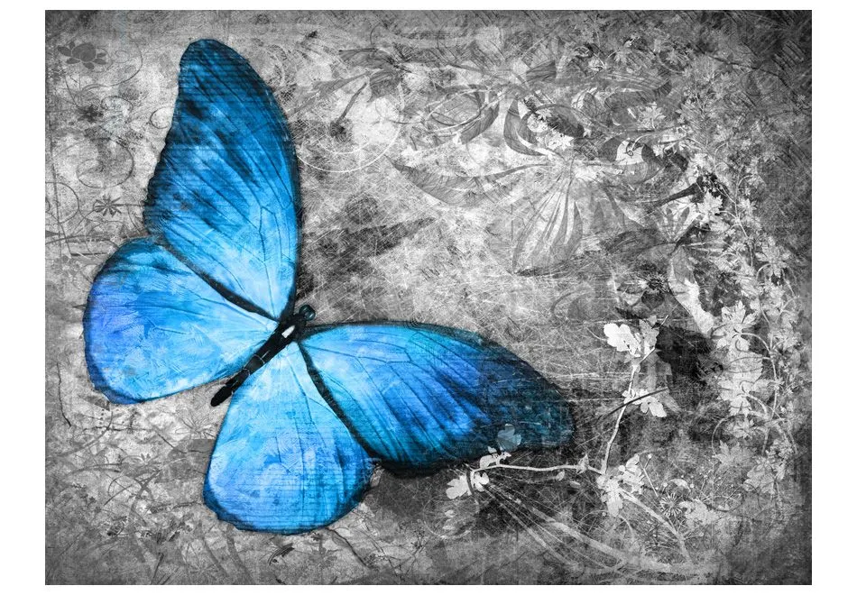 Fototapeta - Blue butterfly-2