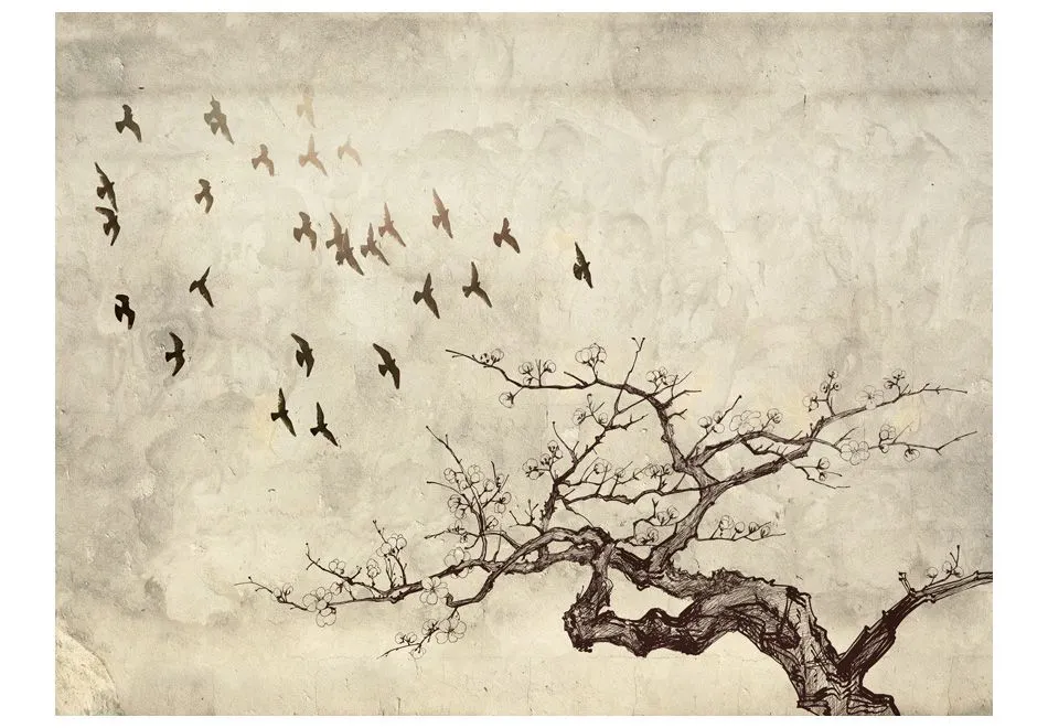 Fototapeta - Flock of birds-2