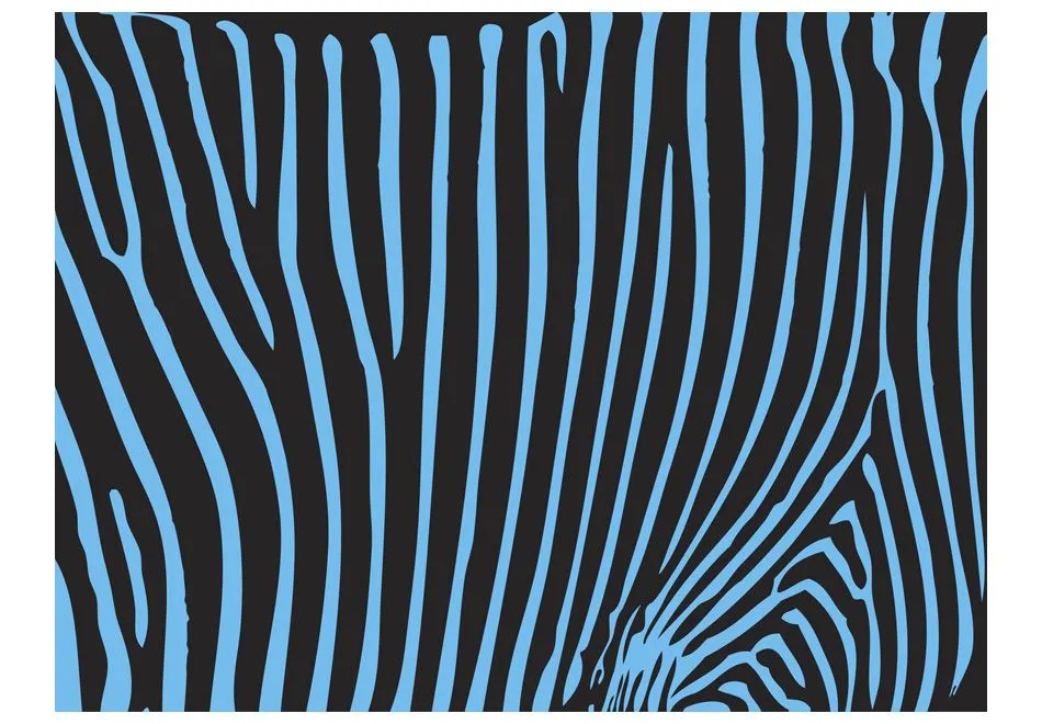 Fototapeta - Zebra pattern (turkus)-2