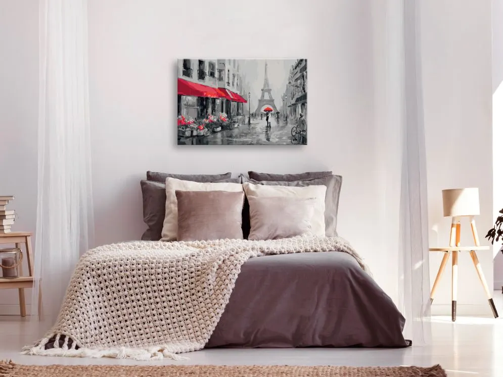 Obraz do samodzielnego malowania - Paryż skąpany w deszczu | MIRAT. w stylu kolekcja
