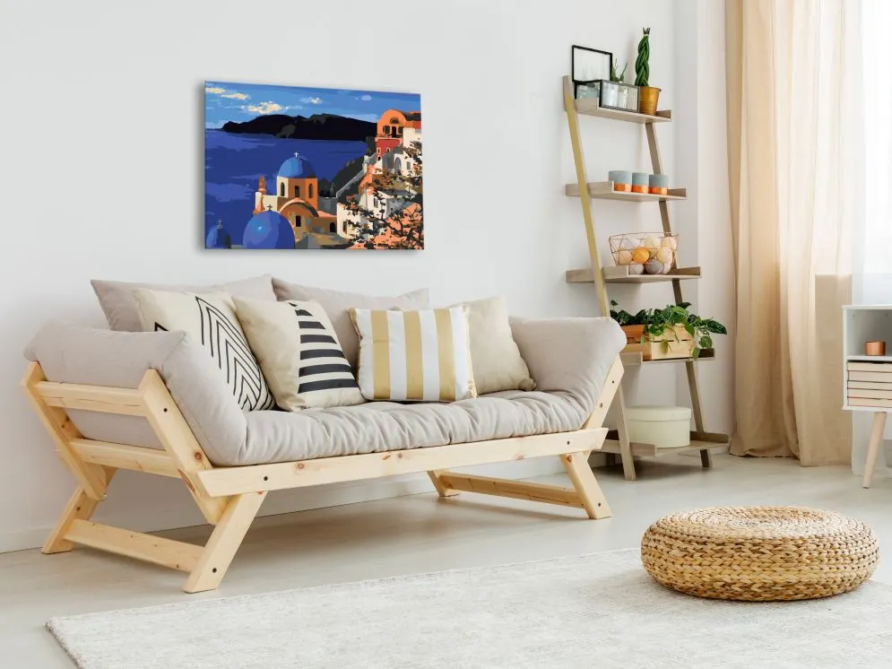 Obraz do samodzielnego malowania - Santorini | MIRAT. w stylu  kolekcja