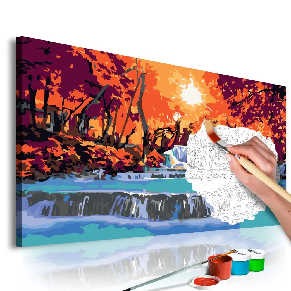 Obraz do samodzielnego malowania - Kaskada | MIRAT. w stylu kolekcja