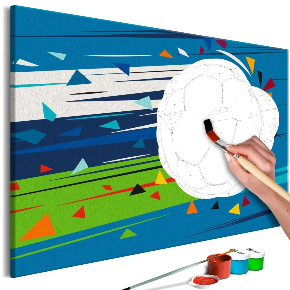 Obraz do samodzielnego malowania - Strzał i gol! | MIRAT.