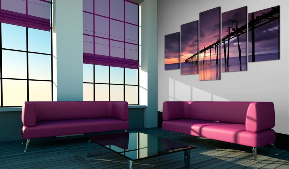 Obraz - Wybrzeże tuż przed zmrokiem-2