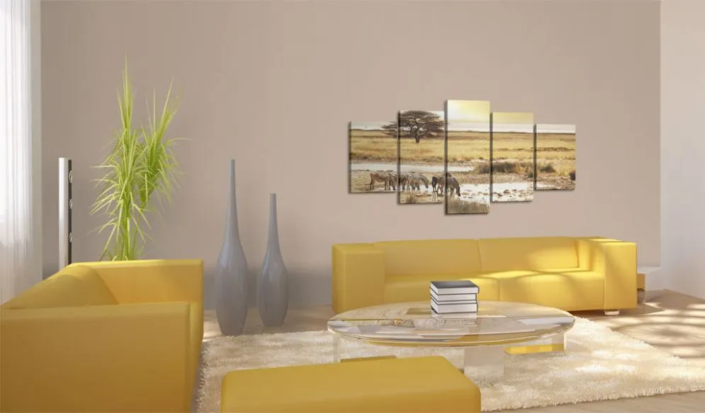 Obraz - Zebry na sawannie-2