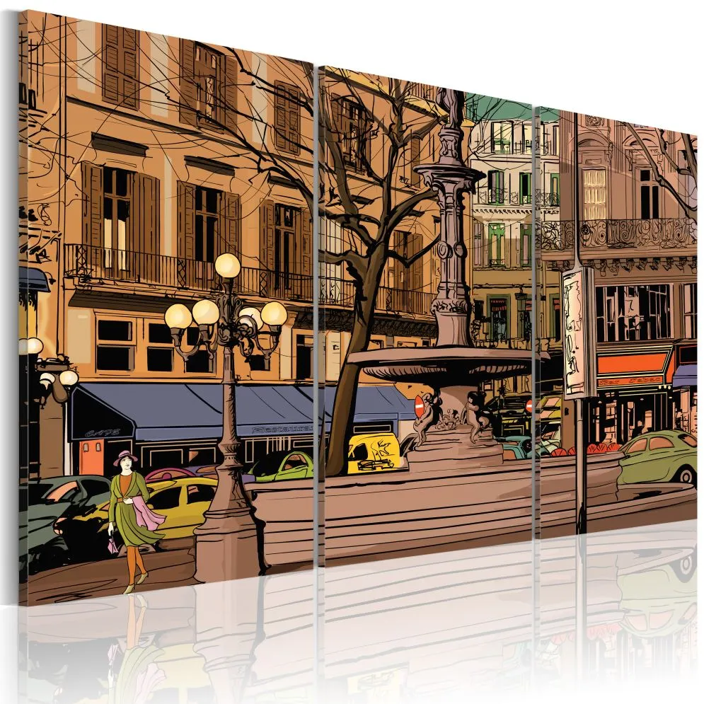 Obraz - Spokojny wieczór w Paryżu-1