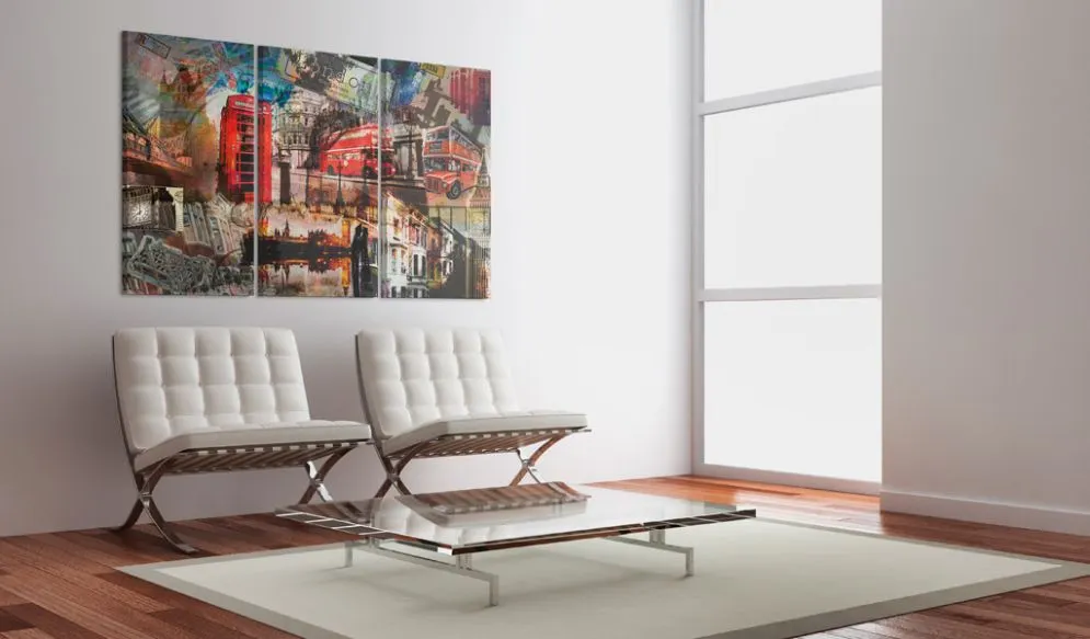 Obraz - Londyński kolaż - tryptyk-2