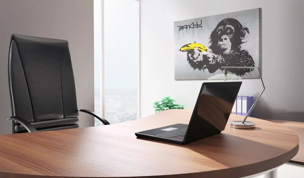 Obraz - Stój, bo małpa strzela! (Banksy)-2