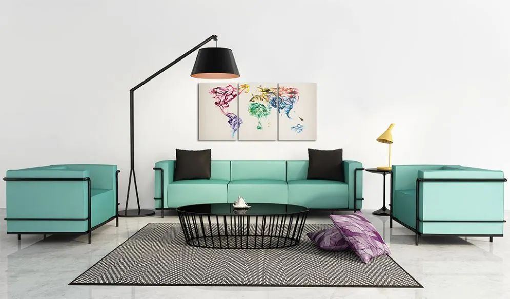 Obraz - Abstrakcyjna mapa świata-2