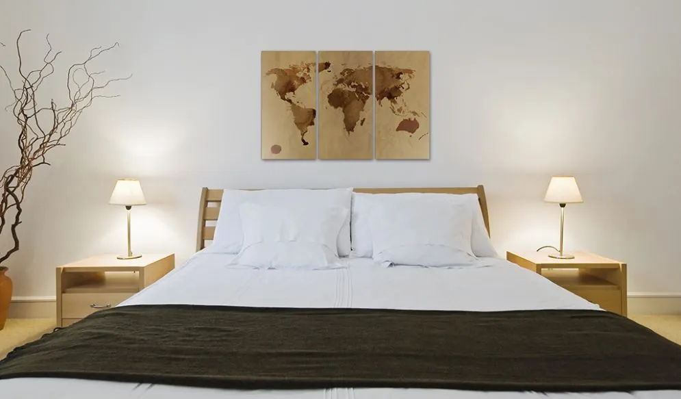 Obraz - Świat kawą malowany - tryptyk-2