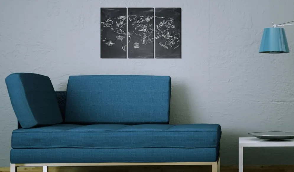 Obraz - Lekcja geografii (Język francuski) - tryptyk-2