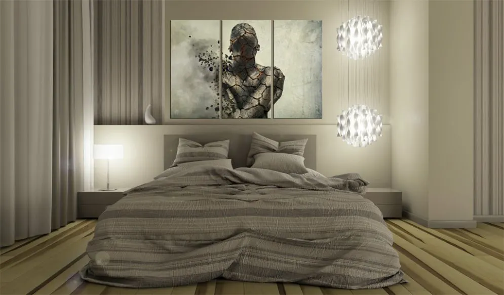 Obraz - The man of stone - triptych-2