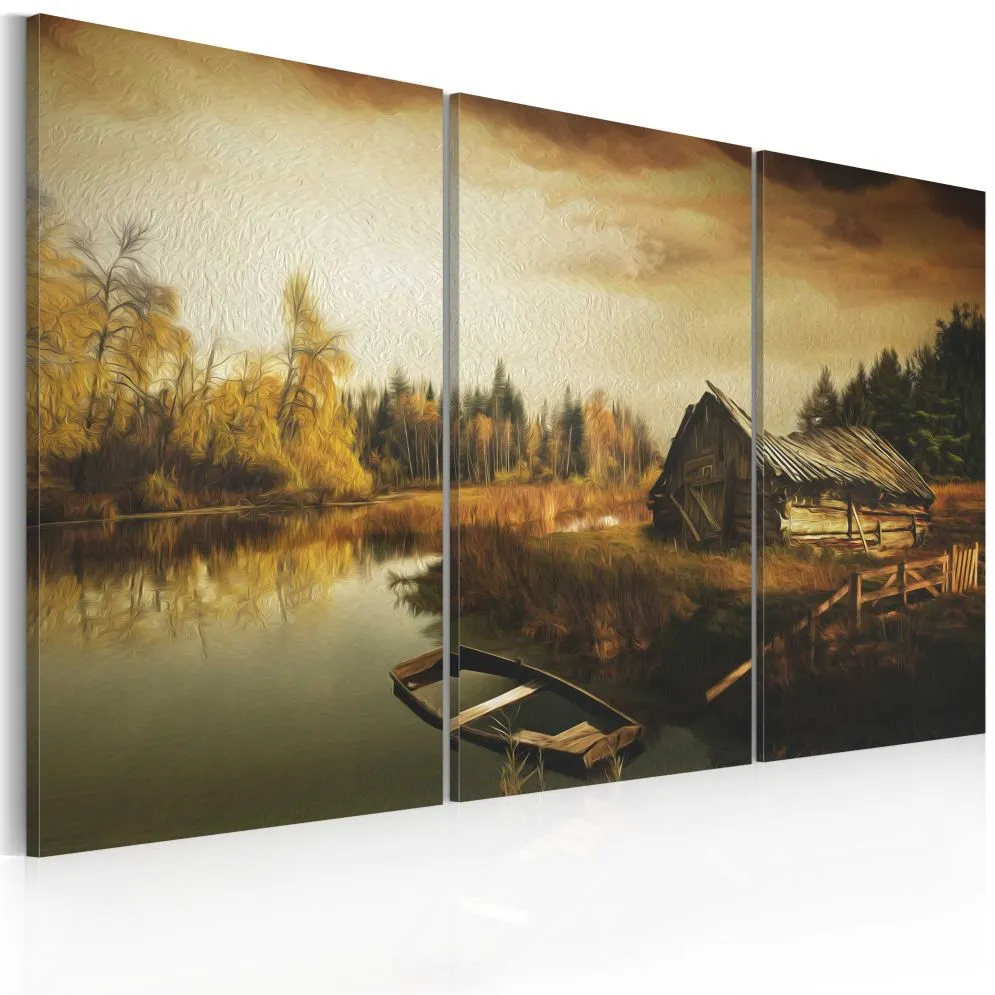 Obraz - Idyllic village - triptych-1