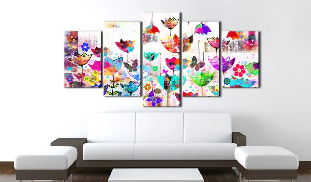 Obraz - Tulipany w deszczu-2