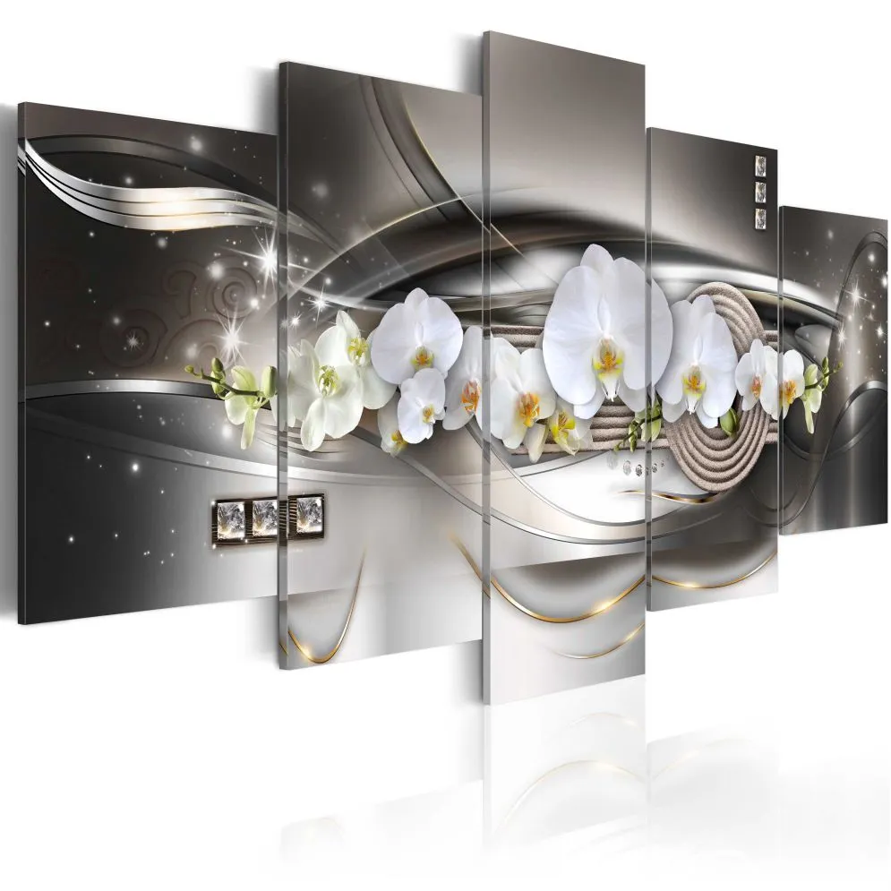 Obraz - Stalowe orchidee-1