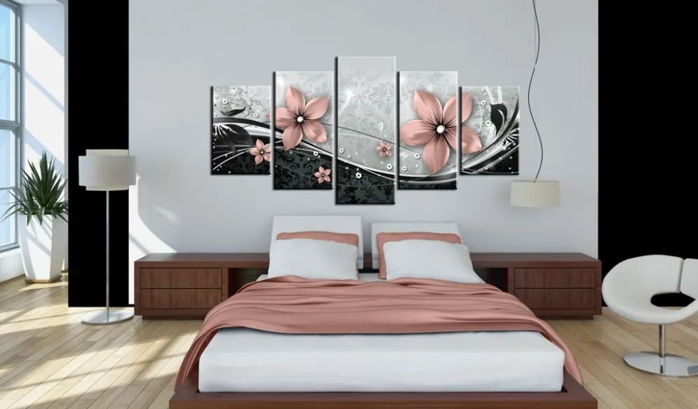 Obraz - Pomarańczowy kwiat nocy-2