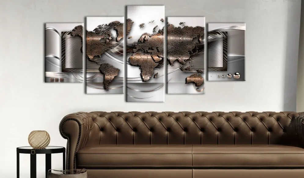 Obraz - Perłowa mapa-2