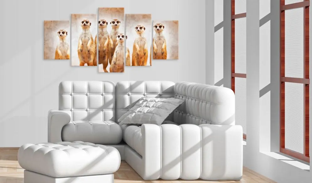 Obraz - Rodzina surykatek-2