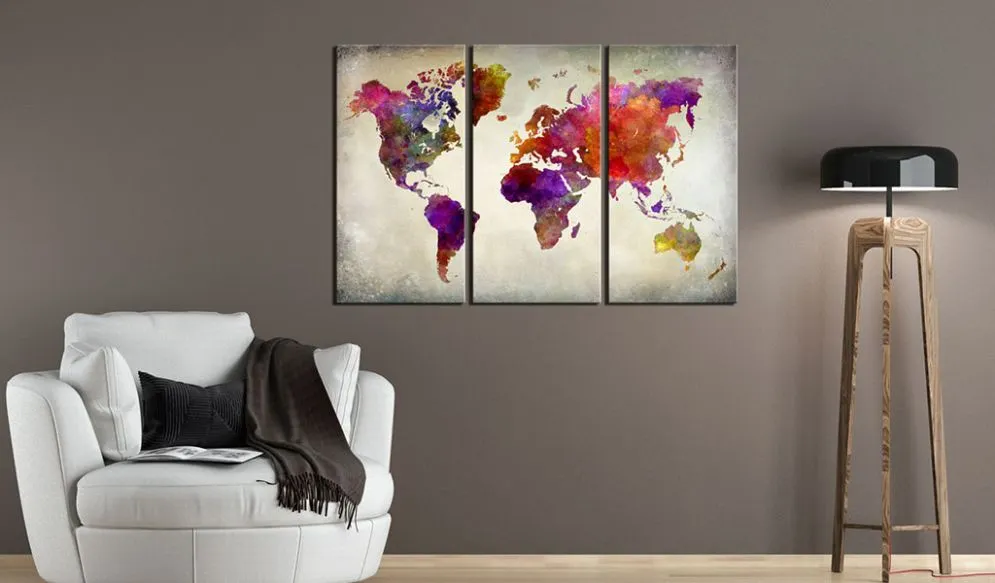 Obraz - Świat - mozaika kolorów-2