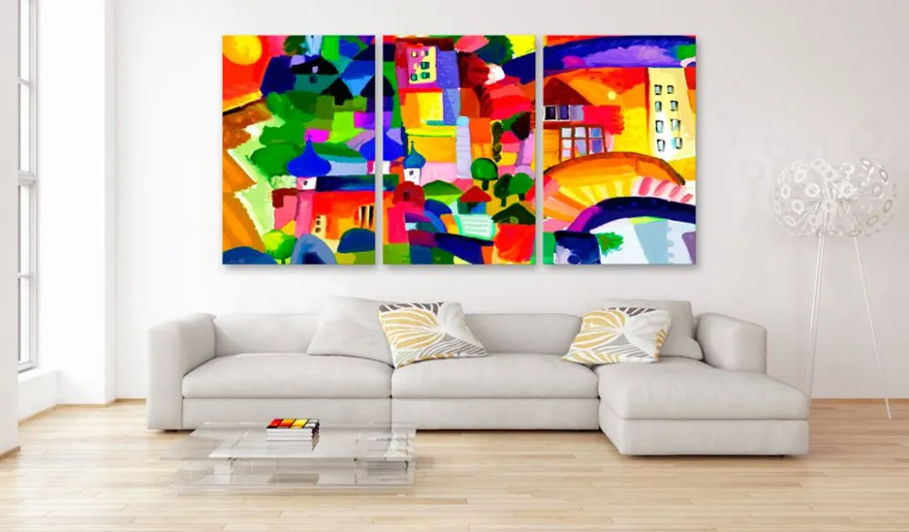 Obraz - Kolorowe miasto-2