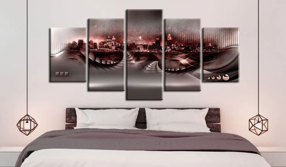 Obraz - Karmazynowe miasto-2