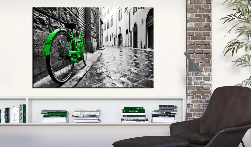 Obraz - Vintage Green Bike-2