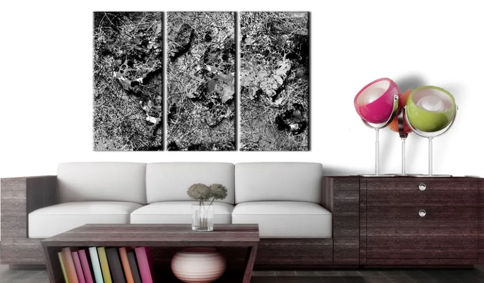 Obraz - Mapa świata  Szara nić-2