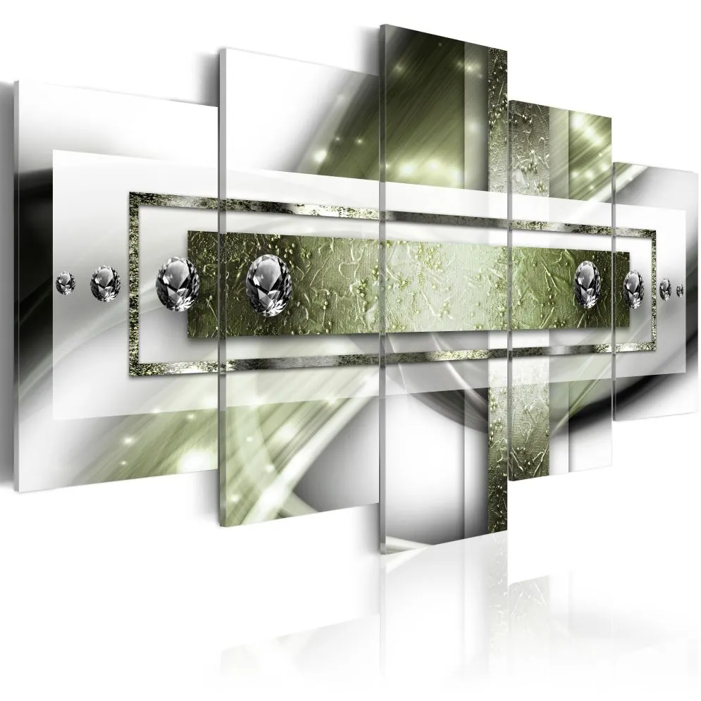 Obraz - Malachitowy płomień-1