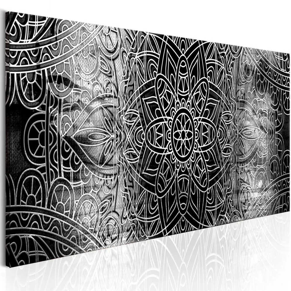 Obraz - Mandala  Szara głębia-1