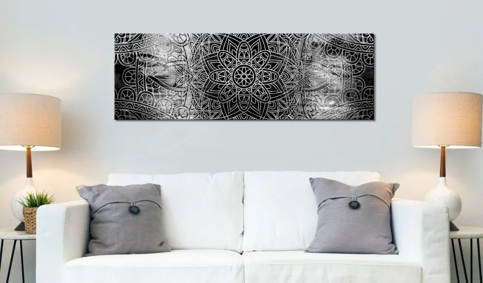Obraz - Mandala  Szara głębia-2