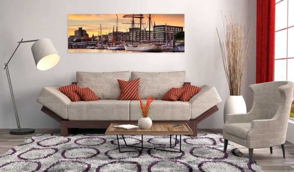 Obraz - Port w Hamburgu-2